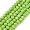 Opaque Solid Color Imitation Jade Glass Beads Strands EGLA-A044-P3mm-D30-1