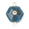 Faceted Natural Apatite Carved Links G-T146-01G-07-1