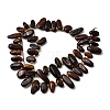 Dyed Natural Red Tiger Eye Beads Strands G-Z091-A17-3