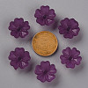 Transparent Frosted Acrylic Bead Caps MACR-S371-04A-743-3