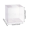 Transparent Plastic PET Box Gift Packaging X-CON-WH0052-12x12cm-2