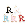 Rack Plating Alloy Enamel Pendants ENAM-T024-53R-G-1