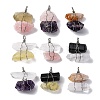 Natural Mixed Gemstone Nuggets Big Pendants G-K338-43P-1