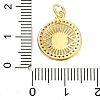 Brass Micro Pave Cubic Zirconia Pendants KK-A232-02G-3