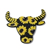 West Cowboy Style Printed Acrylic Pendants SACR-WH0001-29B-02-1
