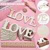 10Pcs DIY Mother's Day Unfinished Wood Word Love Pendants DIY-SP0006-79-5