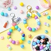 DIY Silicone Beaded Keychain Making Kit DIY-YW0008-61-5