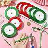 8Rolls 2 Colors Single Face Satin Ribbon OCOR-FS0001-09-4