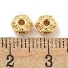 Brass Micro Pave Clear Cubic Zirconia Beads KK-P275-29G-2