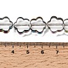 Electroplated Transparent Glass Beads Strands GL-CBA98F0-07F-4