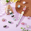 9Pcs 9 Colors Sparkling Acrylic Rhinestone Round Beads OACR-TA0003-92B-7