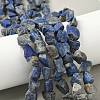 Raw Rough Natural Lapis Lazuli Beads Strands LS-G-M453-D06-1