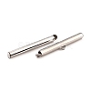 Non-Tarnish 304 Stainless Steel Slide On End Clasp Tubes STAS-C044-08E-P-2