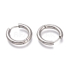 Tarnish Resistant 201 Stainless Steel Huggie Hoop Earrings EJEW-O095-05-04-2