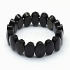 Natural Golden Sheen Obsidian Beads Stretch Bracelets BJEW-I265-F-2