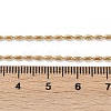 Ion Plating(IP) 304 Stainless Steel Oval Ball Chain Necklace for Men Women X-NJEW-M200-09G-2