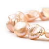 Natural Baroque Pearl Keshi Pearl Beaded Bracelets Sets BJEW-JB05326-6