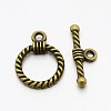 Tibetan Style Alloy Toggle Clasps TIBE-EA9138Y-AB-FF-1