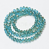 Electroplate Glass Beads Strands EGLA-A034-T4mm-K19-2