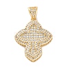 Brass Micro Pave Cubic Zirconia Pendants KK-S510-48G-04-1