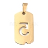 Ion Plating(IP) 304 Stainless Steel Pendants STAS-O127-D05-2