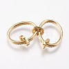 Brass Micro Pave Cubic Zirconia Links Rings KK-I614-035G-2