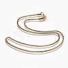 304 Stainless Steel Mesh Chain Necklaces NJEW-L167-03C-G-2