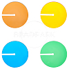 5pcs 5 Colors Acrylic Cup Mats AJEW-BC0003-27-1