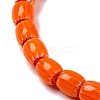 Handmade Lampwork Chevron Beads Strands LAMP-K041-01B-18-4