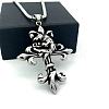 Vintage Gothic Cross Tengu Pendant 304 Stainless Steel Necklaces MY8388-1