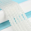 Baking Paint Imitation Jade Glass Round Bead Strands DGLA-Q021-6mm-01-1