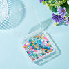 160Pcs 8 Colors 2-Hole Glass Seed Beads SEED-BT0001-01-7
