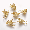 Brass ASL Charms KK-O122-11MG-2