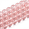 Transparent Glass Beads Strands GLAA-T032-T10mm-10-1