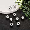 Plating Plastic Acrylic Round Beads PACR-L003-10mm-S-6