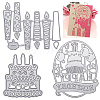 Birthday Candle & Cake Frame Metal Cutting Dies Stencils DIY-GF0001-17-2