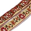 Ethnic Style Flower Embroidery Polyester Ribbon OCOR-WH0047-81-1