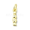 Heart Theme Brass Micro Pave Cubic Zirconia Charms KK-H475-56G-10-1