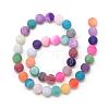 Natural Weathered Agate Bead Strands G-S237-8mm-14-2