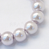 Baking Painted Pearlized Glass Pearl Round Bead Strands X-HY-Q003-10mm-25-2