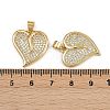 Brass Micro Pave Cubic Zirconia Pendants ZIRC-I367-07G-14-3