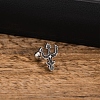 304 Stainless Steel Stud Earrings EJEW-K260-02AS-4