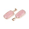 Natural Rose Quartz Pendants G-N349-03F-G-2