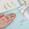 8Pcs 2 Colors Brass Chain Tassel Big Pendants KK-ME0003-55-3