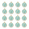 Golden Plated Alloy Enamel Charms ENAM-S118-05I-2