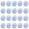 20Pcs Blue Cube Letter Silicone Beads 12x12x12mm Square Dice Alphabet Beads with 2mm Hole Spacer Loose Letter Beads for Bracelet Necklace Jewelry Making JX434N-1