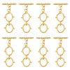 8Pcs Brass Toggle Clasps KK-ME0002-32-1