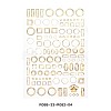 Laser Hot Stamping Nail Art Stickers Decals MRMJ-R088-33-R082-04-2