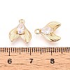 Brass Micro Pave Cubic Zirconia Pendants KK-T071-38G-3