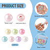 300Pcs Opaque Acrylic Imitation Pearl Beads OACR-TA0004-95A-4